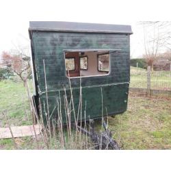 Plooi caravan voor project