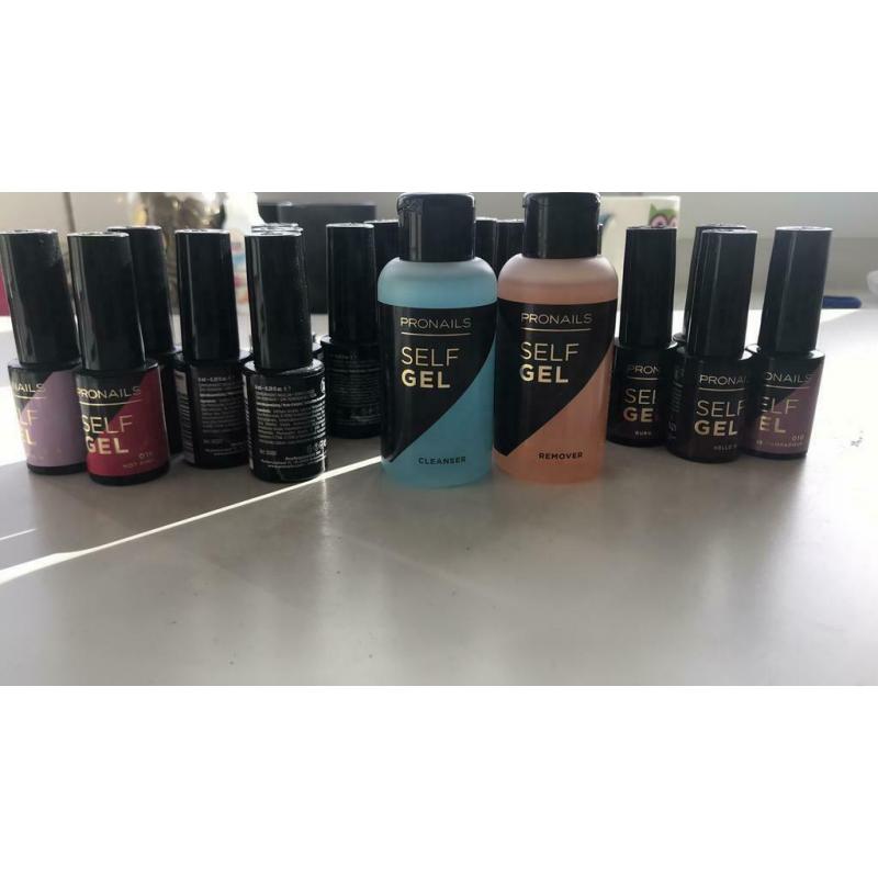 pronails - selfgel: hele set, nooit gebruikt