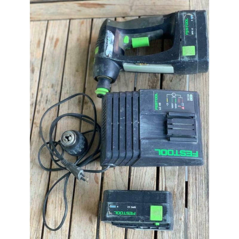 Schroefmachine festool + 2 accu’s met lader