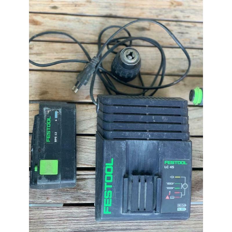 Schroefmachine festool + 2 accu’s met lader