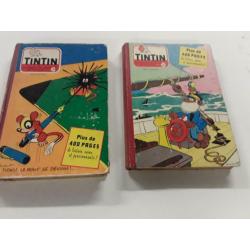 Lot de 2 anciens receuil tintin