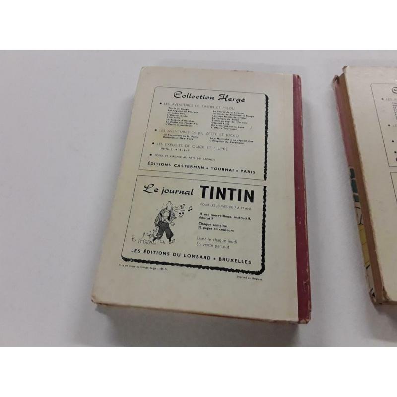 Lot de 2 anciens receuil tintin