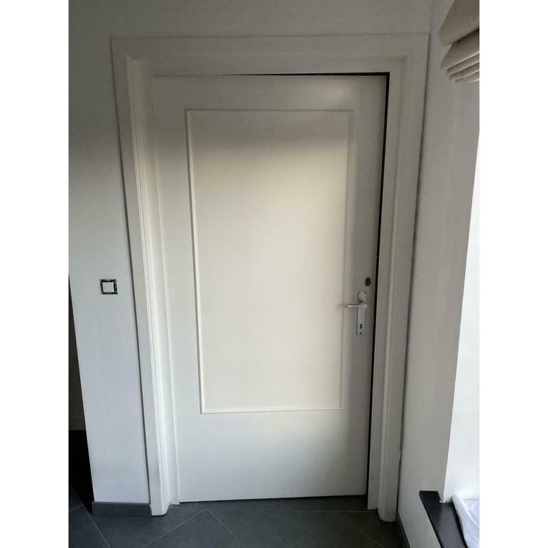 Witte houten deur landelijk wonen 97cm x 203 cm