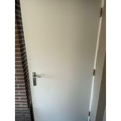 Witte houten deur landelijk wonen 97cm x 203 cm