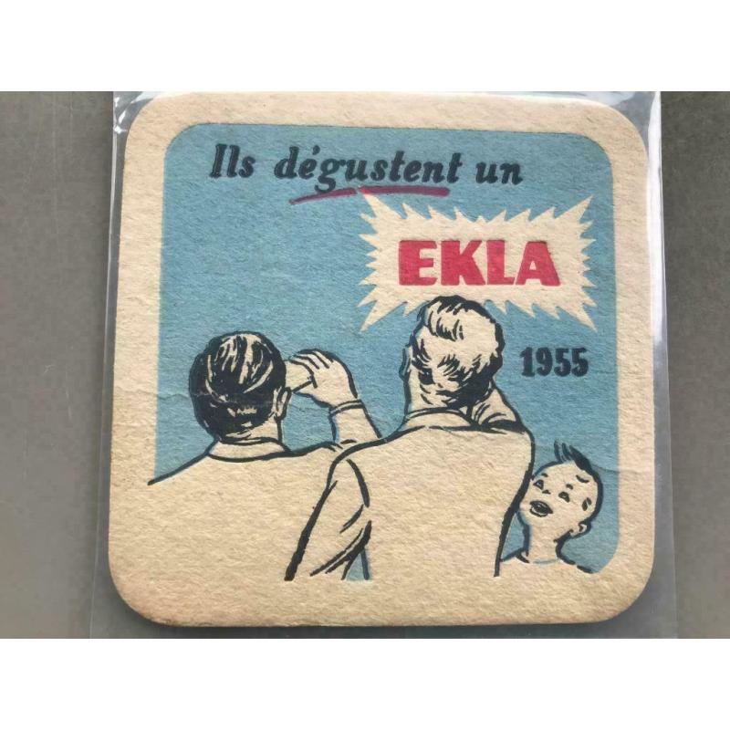 Bierkaartje Ekla Vandenheuvel Brussel 1955