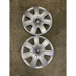 2 enjoliveurs vw 14"