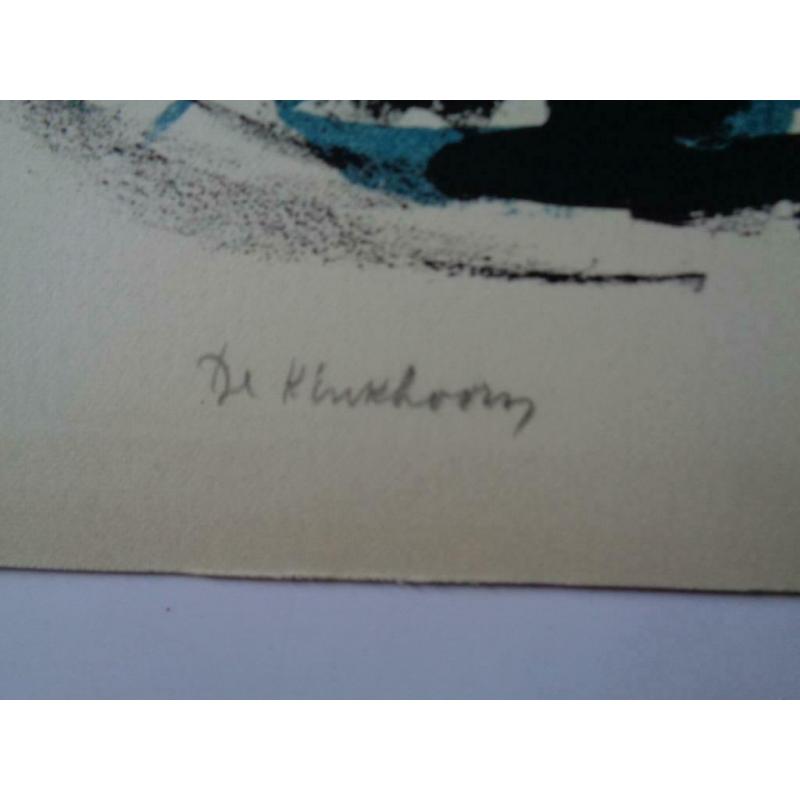 litho / gemengde techniek Frans Dille De Kinkhoorn uit 1957