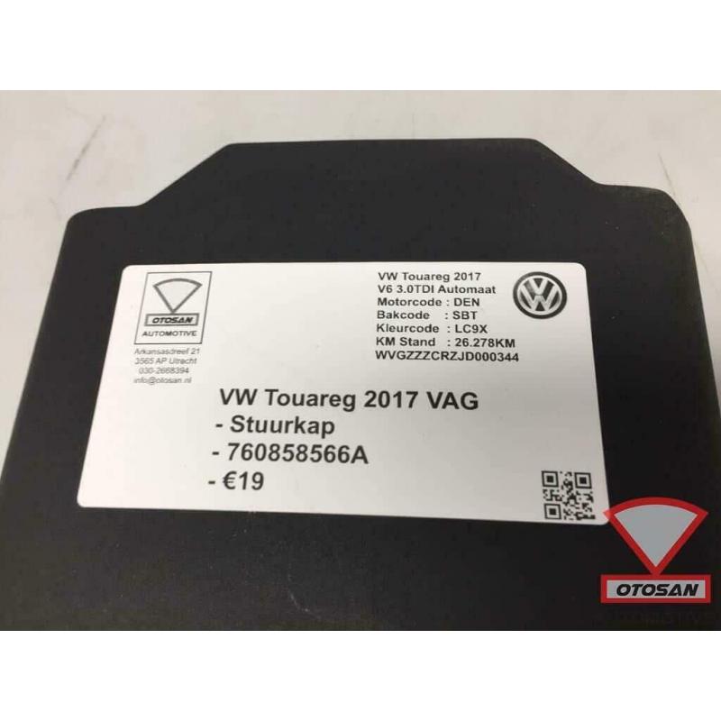 VW Touareg 2017 VAG Stuurkap Stuur Kap 760858566A