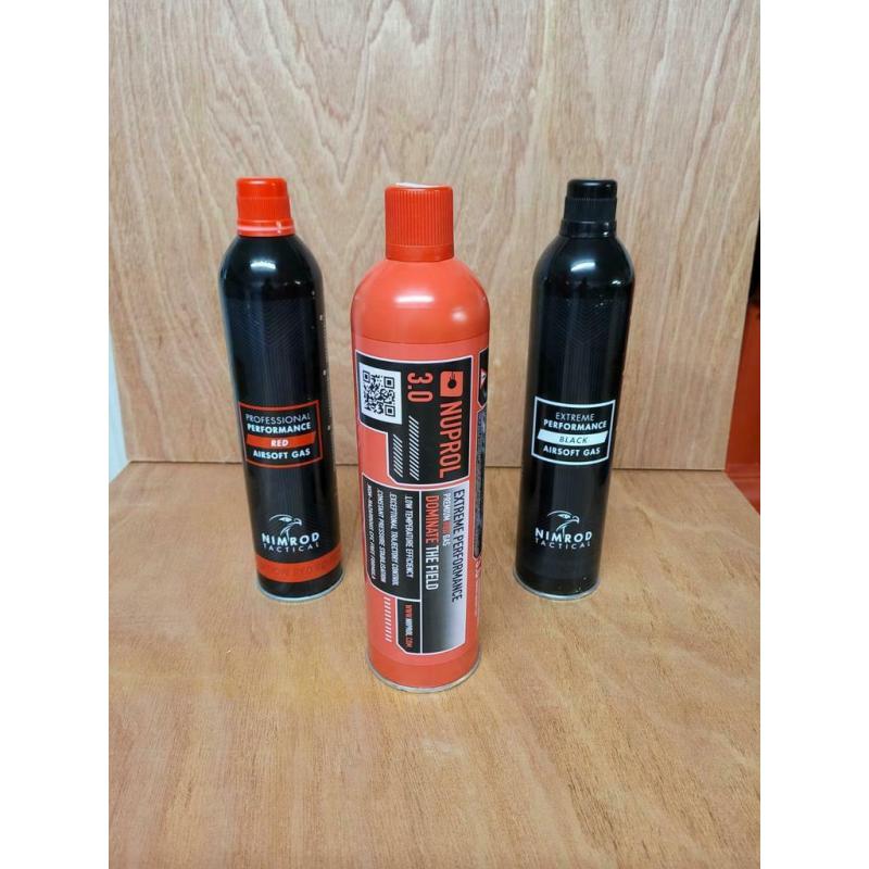 Lot 3 Bonbonnes gaz airsoft neuves