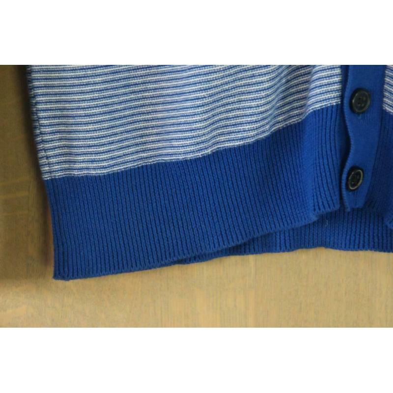 GILET WE taille large rayé bleu