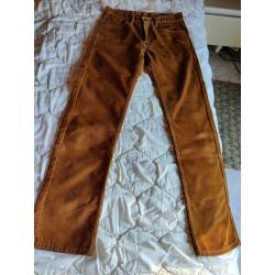 Levi's Strauss & Co 505 ribfluweel: okergeel W30 L32