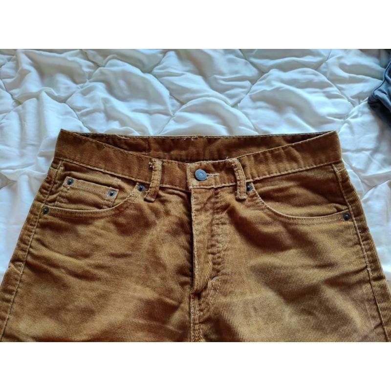 Levi's Strauss & Co 505 ribfluweel: okergeel W30 L32