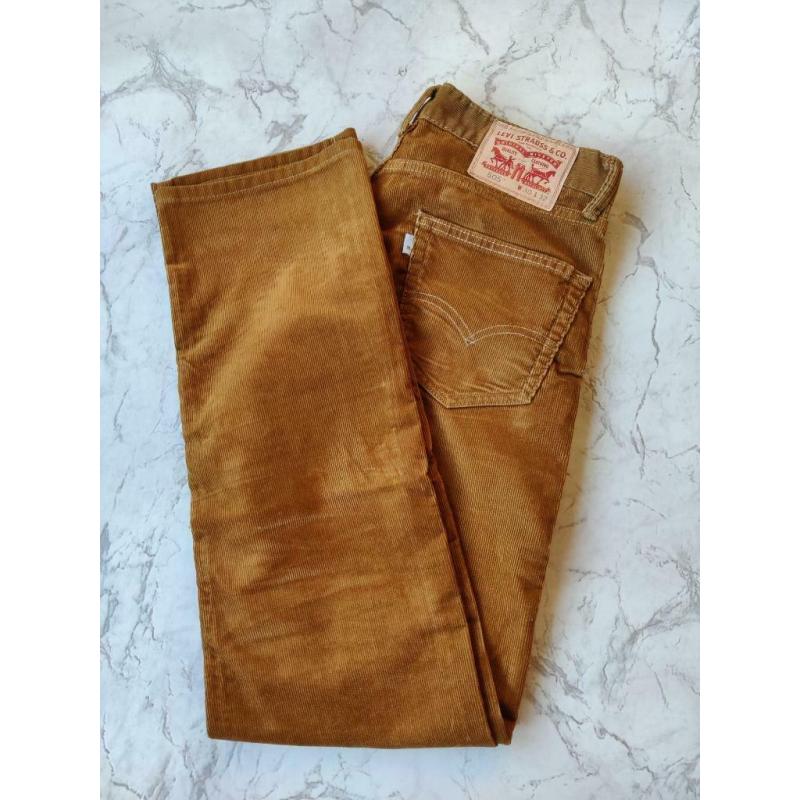 Levi's Strauss & Co 505 ribfluweel: okergeel W30 L32