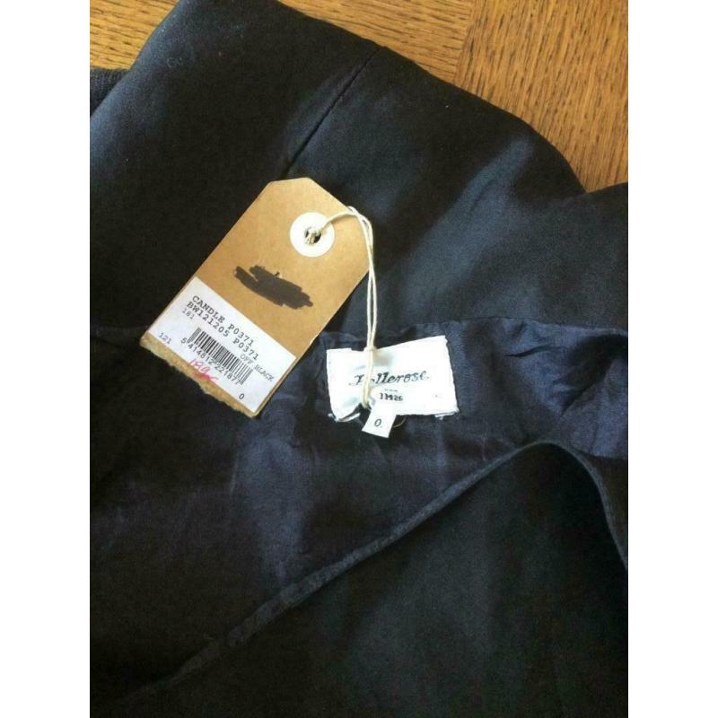 Bellerose prachtig zwart kleedje ,100% zijde,nieuwprijs 189€