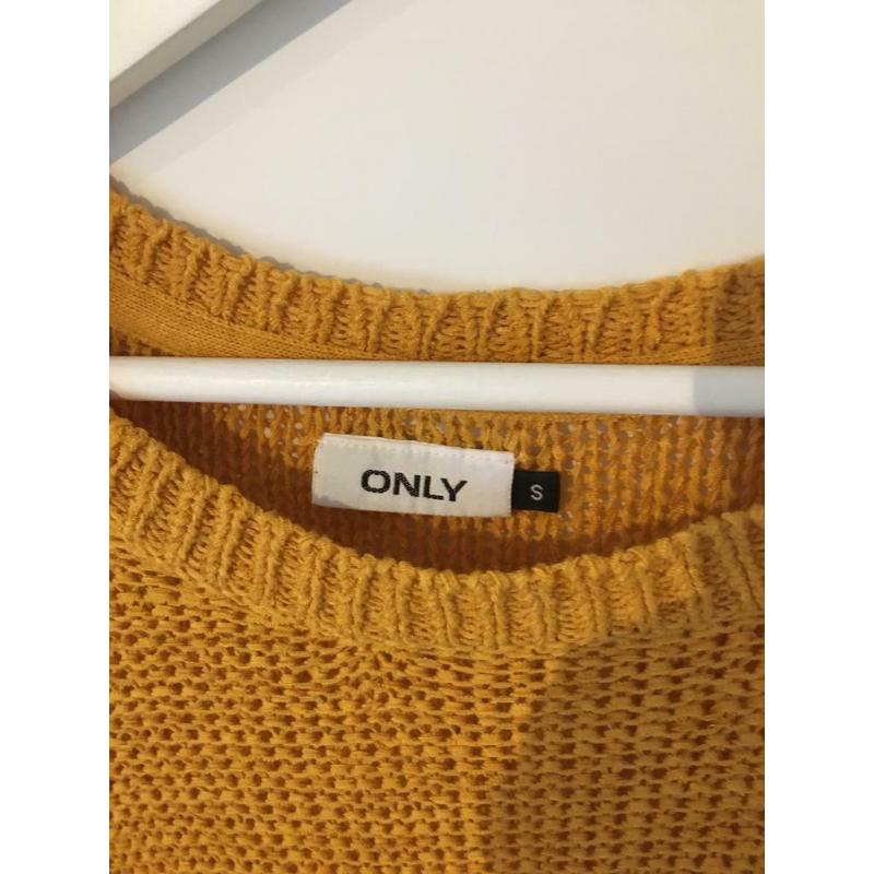 Trui oker Only, maat: S