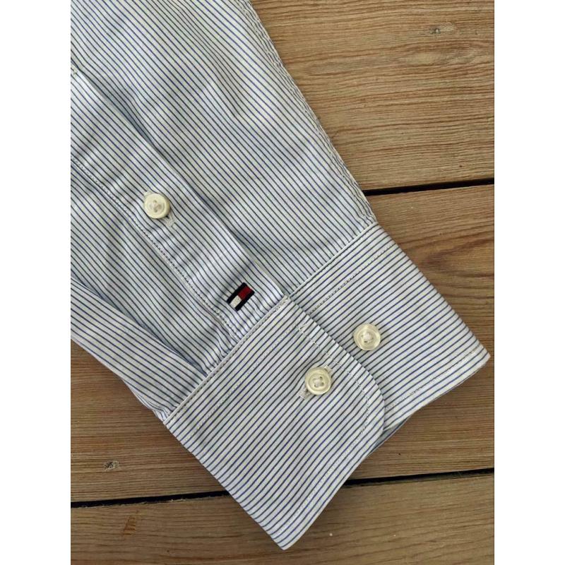 Tommy Hilfiger chemise rayée bleue taille XL