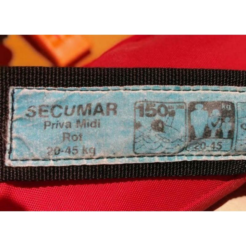Automatische reddingsvest Secumar Priva Midi, 20 tot 45 Kg