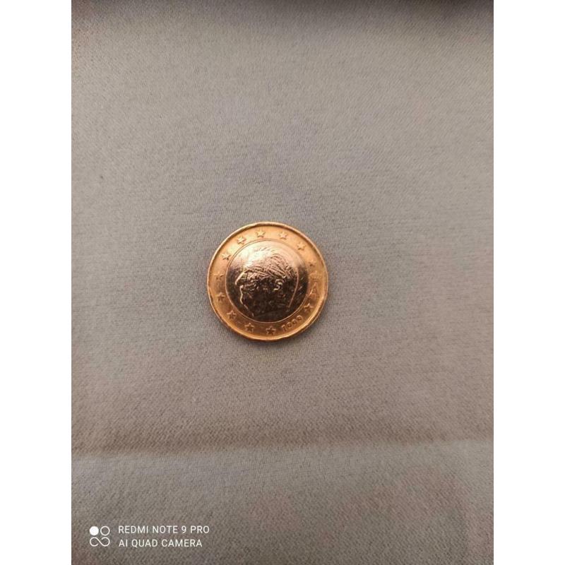1 euro munt van Albert 2 uit het jaar 1999