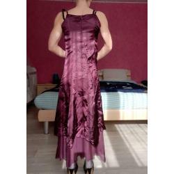 Robe longue prune pour occasion - taille S