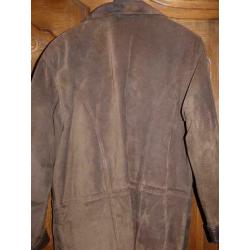 Herenvest daim/leder maat 56