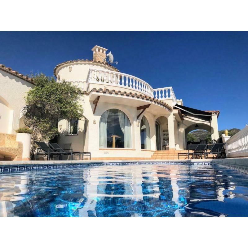 Huis met privézwembad & zeezicht Roses Costa Brava
