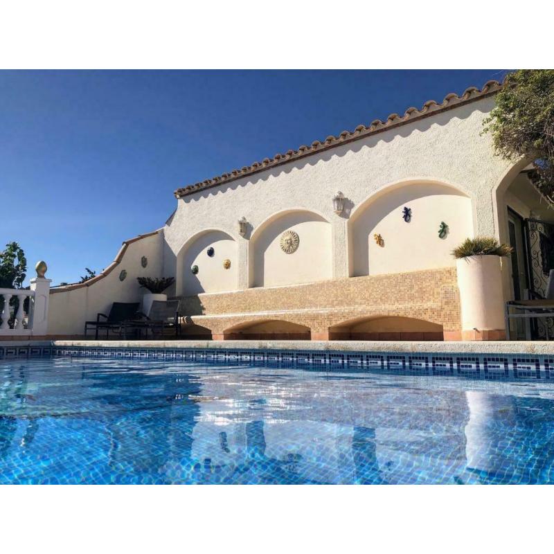 Huis met privézwembad & zeezicht Roses Costa Brava