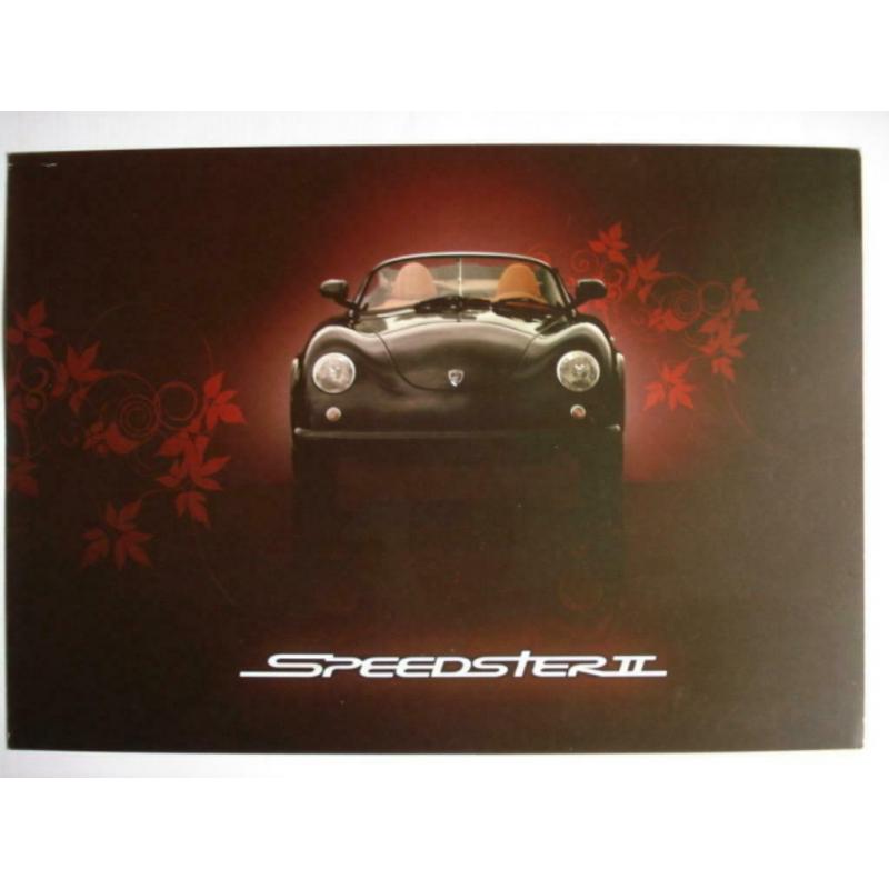 PGO Speedster II 2008 Porsche 356 Peugeot 306 S16 ET Brochur