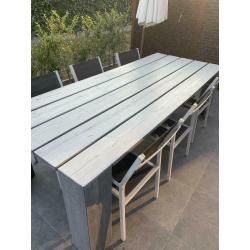 Tuintafel steigerhout 2,5 op 1 m grey