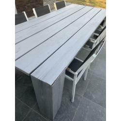 Tuintafel steigerhout 2,5 op 1 m grey