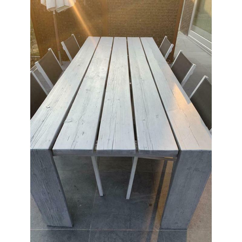 Tuintafel steigerhout 2,5 op 1 m grey
